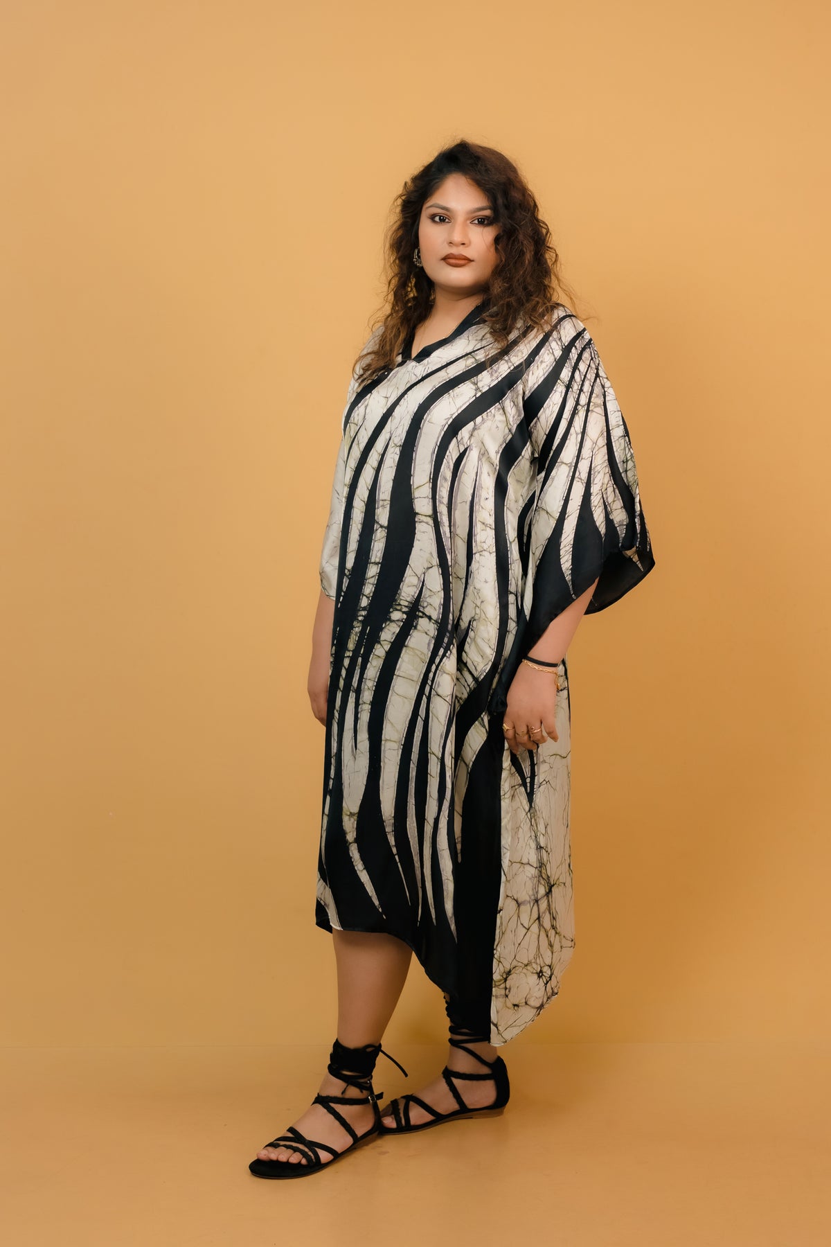 Zebra Silk Dress