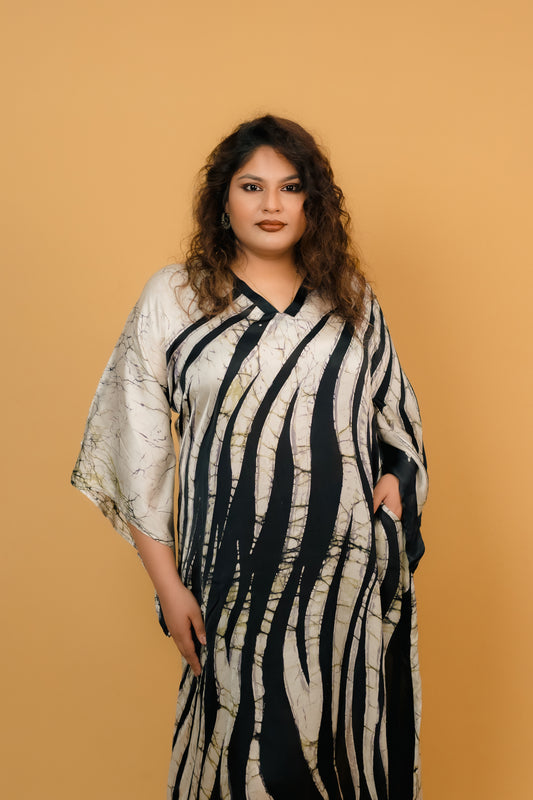 Zebra Silk Dress