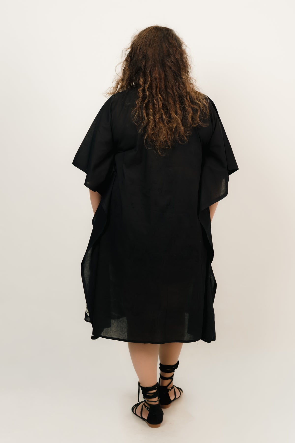 Emerald Bloom Short Kaftan